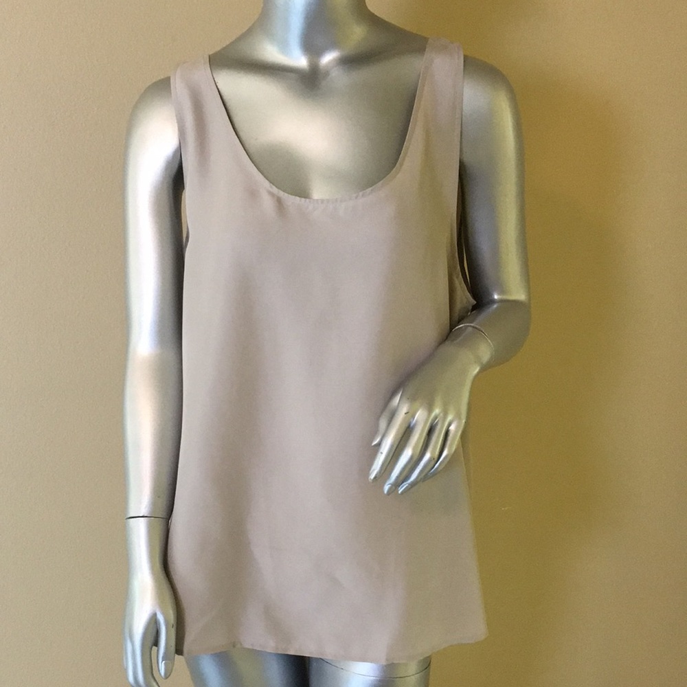 GARNET HILL | Washed Silk Tank Top
